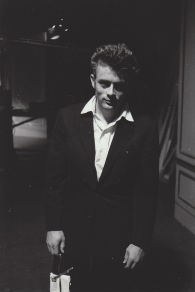 James Dean black and white photograph