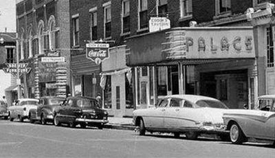Fairmount Palace Theatre or landmark historic photograph