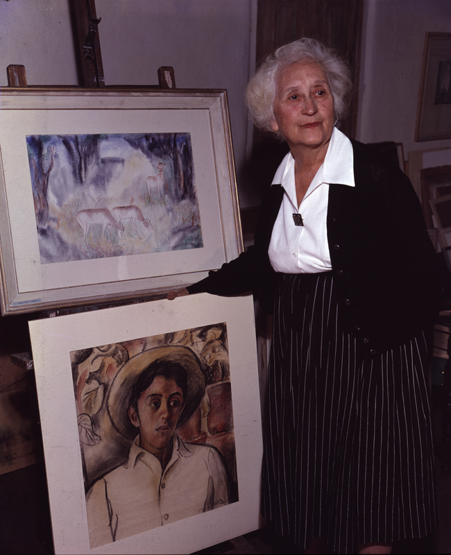Portrait photograph of artist Olive Rush