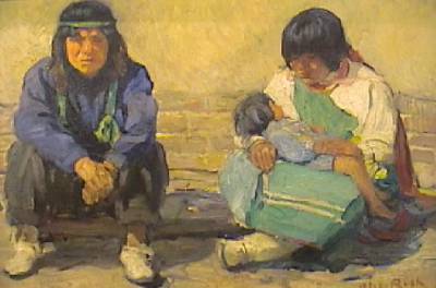 Olive Rush painting reproduced for Fairmount Historical Museum gallery